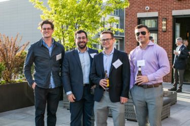 Timothy Abel (Colonnade Advisors), Ari Rokni (JMB Insurance), Bob Joyce (TCF Capital Funding), Matt Chandler (ExWorks Capital)